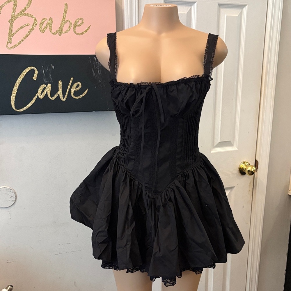 The Vintage Shop Black Mini Dress